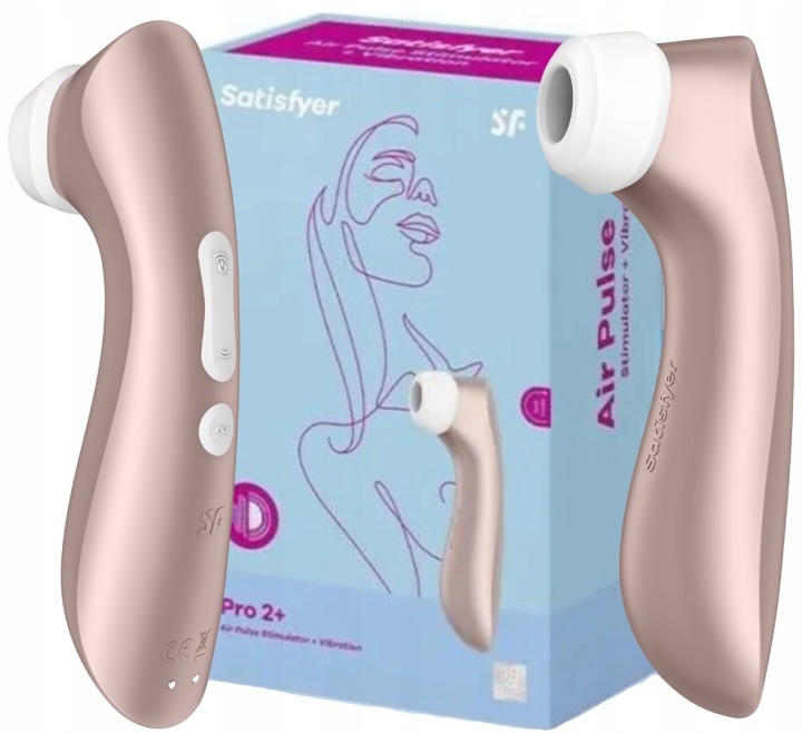 Satisfyer PRO 2+ Klitorisstimulator mit Air Pulse Technologie und Silikonaufsatz für intensive Klitorisstimulation