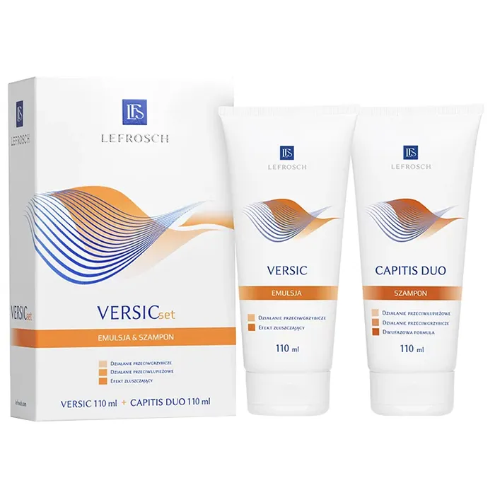 Lefrosch Versic Set Emulsion und Capitis Duo Shampoo gegen Pilze und Schuppen