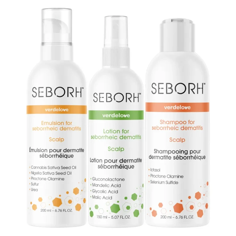 Verdelove Seborh Set gegen seborrhoische Dermatitis Shampoo Emulsion Lotion