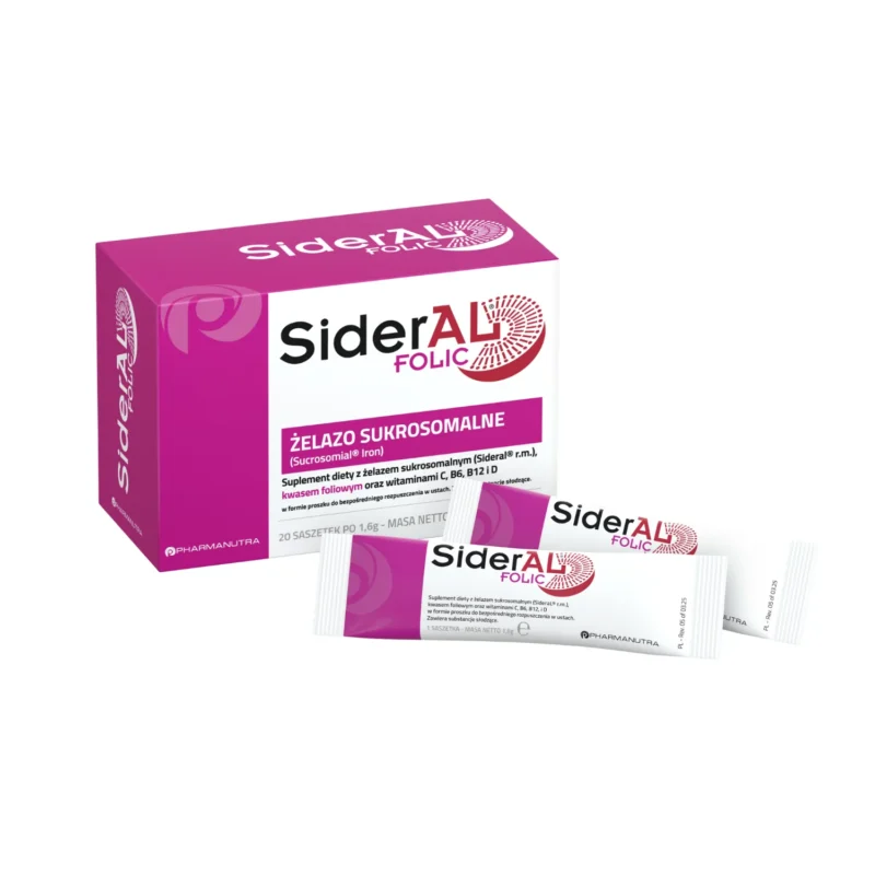 SiderAL Folic sukrosomales Eisen Pulver 20 Beutel Direktgranulat mit Vitaminen