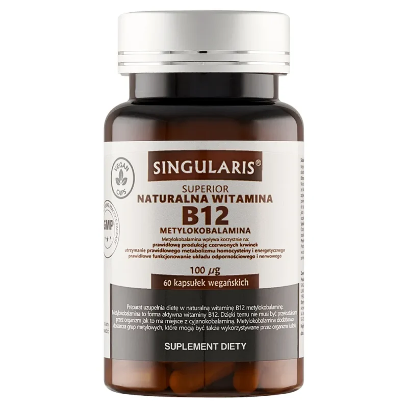Singularis Superior Vitamin B12 Methylcobalamin 100 µg 60 vegane Kapseln