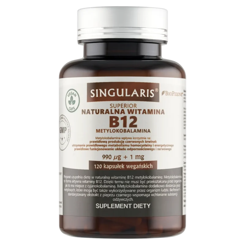 Singularis Superior Vitamin B12 990 µg BioPerine 120 vegane Kapseln