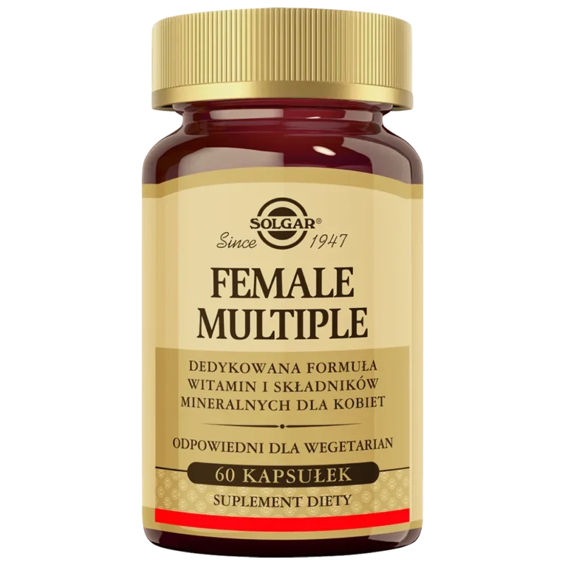 Solgar Female Multiple 60 Kapseln Multivitamin Frauen mit Vitaminen Mineralstoffen und Pflanzenextrakten