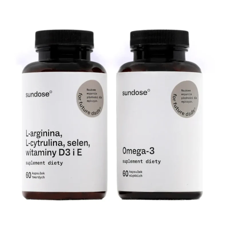 Sundose For Future Dads – Nahrungsergänzung für Männer mit Omega-3, Selen und Vitaminen, 60 + 60 Kapseln