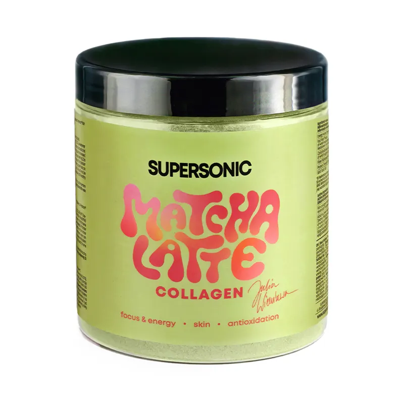 Supersonic Matcha Latte Kollagen 280 g Matcha Pulver mit Kollagen und Kokosmilch
