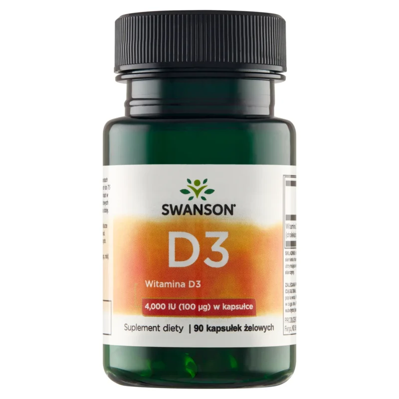 Swanson Vitamin D3 4000 IE Weichkapseln zur Unterstützung von Immunsystem und Knochen