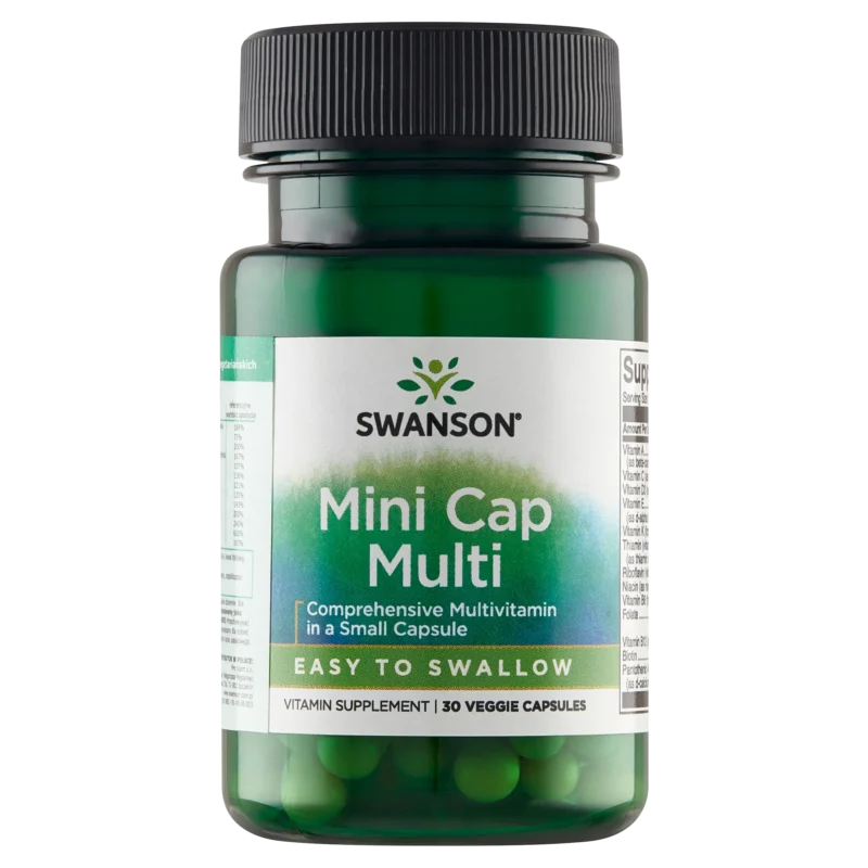 Swanson Mini Cap Multi Daily Multivitamin 30 vegetarische Kapseln