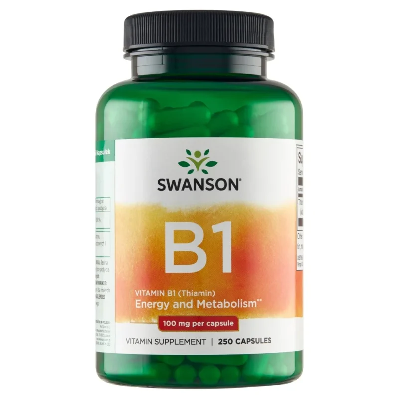 Swanson Vitamin B1 Thiamin 100 mg 250 Kapseln hochdosiert
