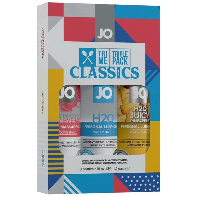 System JO Tri-Me Classic Gleitgel und Massagegel Set 3 x 30 ml
