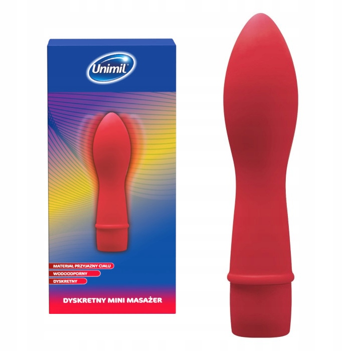 Unimil Vibrating Bullet Mini Vibrator aus Silikon mit 10 Vibrationsmodi zur Klitorisstimulation