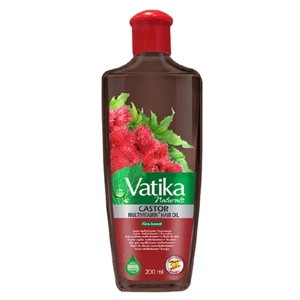 Vatika Rizinusöl 200 ml – Haaröl gegen Haarausfall und für schnelleres Haarwachstum