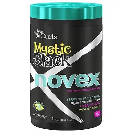 Novex Mystic Black Haarmaske mit Baobaböl für dunkles, trockenes und geschädigtes Haar 1 kg