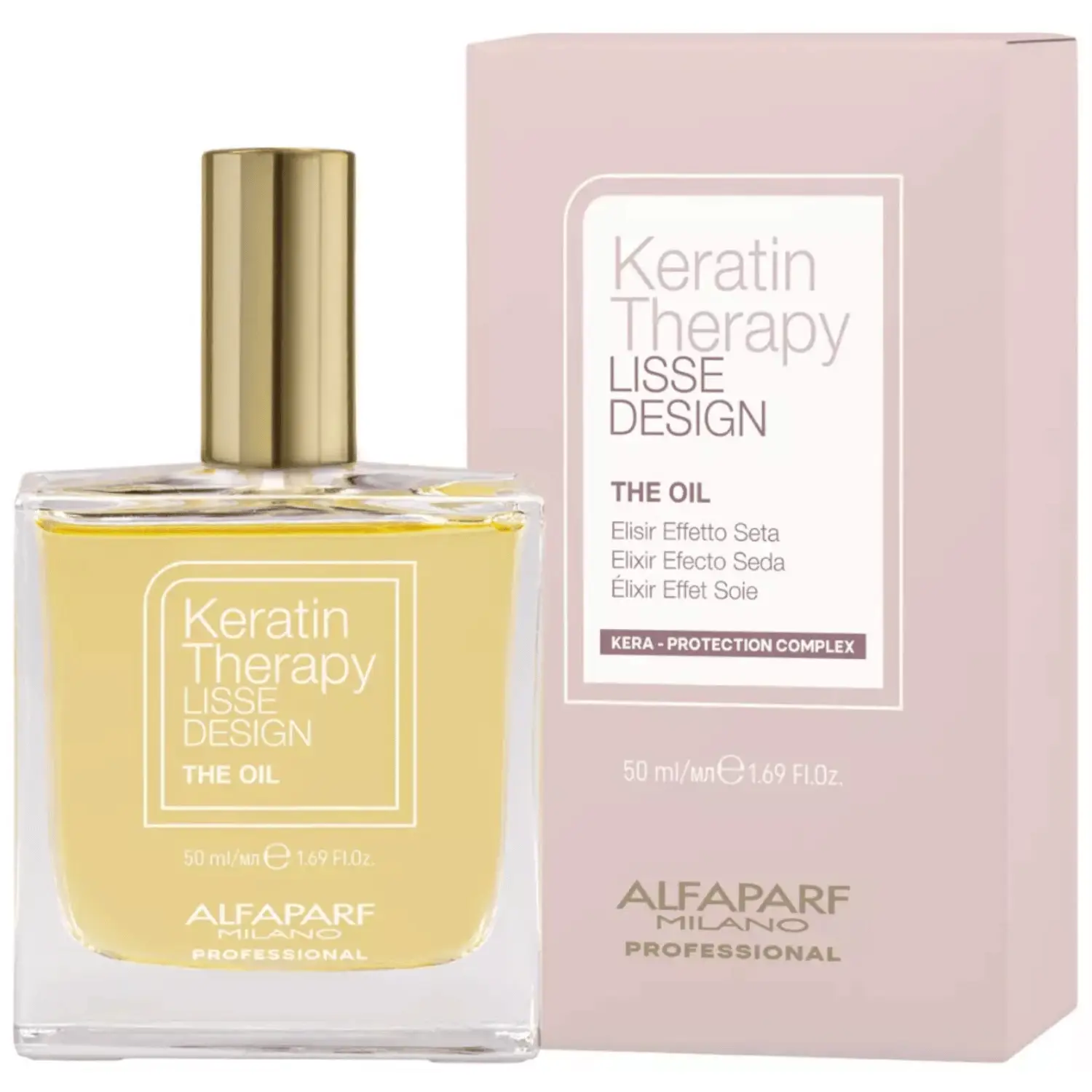 Alfaparf Keratin Haaröl mit Babassuöl für glattes, glänzendes und frizzfreies Haar