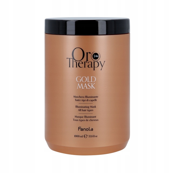 Fanola Oro Therapy Gold Haarmaske 1000 ml für Glanz und Pflege