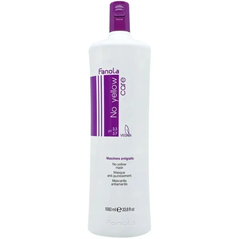 Fanola No Yellow Haarmaske 1000 ml gegen Gelbstich für blondes Haar