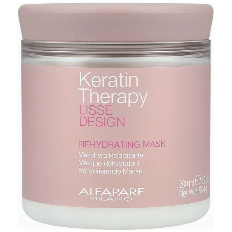 Alfaparf Lisse Design Keratin Therapy Haarmaske für glattes Haar nach Keratinbehandlung 200 ml