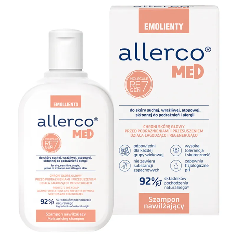 Allerco Med Emollient Shampoo für trockene und empfindliche Kopfhaut 200 ml