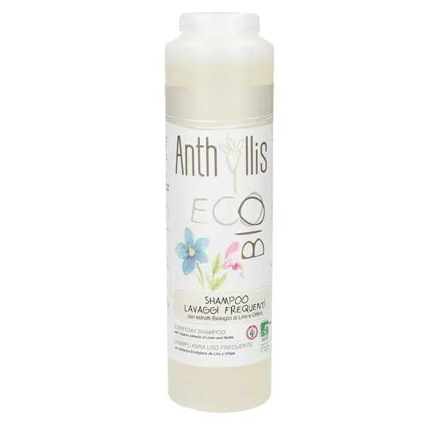 Anthyllis EcoBio Shampoo für häufiges Waschen mit Lein- und Brennnesselextrakt 250 ml