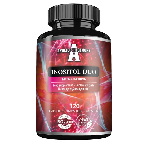 Apollo's Hegemony Inositol Duo Kapseln mit Myo- und D-Chiro-Inositol für Stoffwechsel und Balance