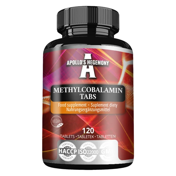 Apollo's Hegemony Methylcobalamin Vitamin B12 Tabletten hochdosiert zur Unterstützung von Energie und Nervensystem