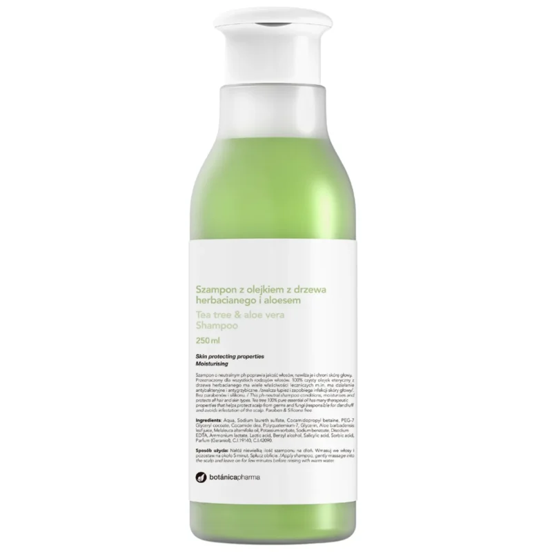 Botanicapharma Shampoo mit Teebaumöl und Aloe Vera gegen Schuppen 250 ml