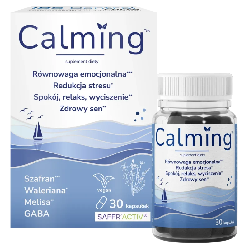 Calming Kapseln mit Safran, Baldrian, Zitronenmelisse und GABA zur Entspannung