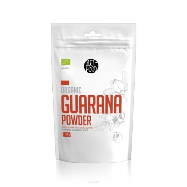 DIET-FOOD BIO Guarana Pulver 100 g natürliches Energie Superfood