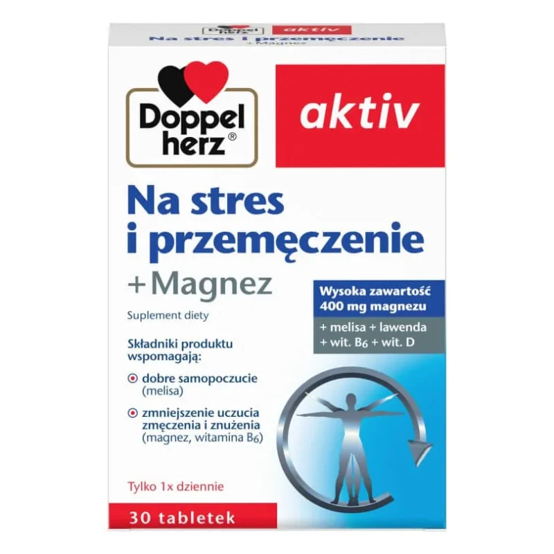Doppelherz aktiv gegen Stress und Erschöpfung Tabletten mit Magnesium und Pflanzenextrakten
