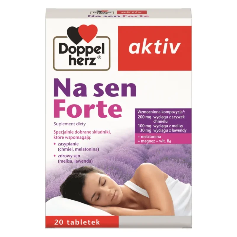 Doppelherz aktiv Schlaf Forte 20 Tabletten mit Melatonin für besseren Schlaf und Entspannung