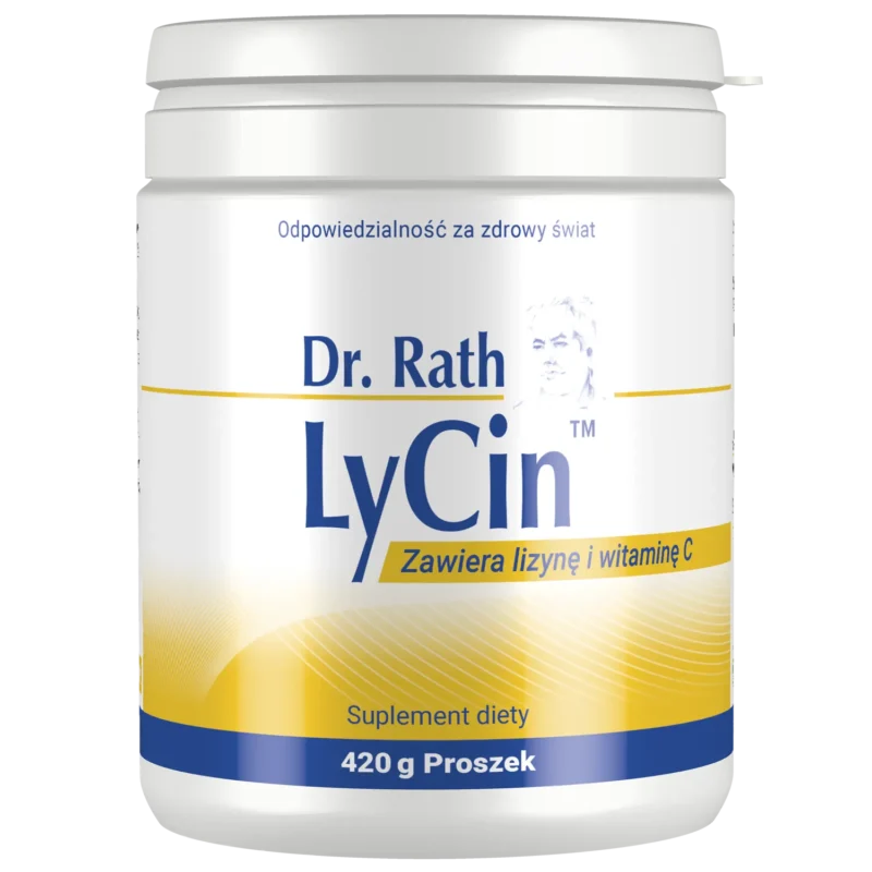 Dr. Rath LyCin Vitamin C Pulver 1000 mg mit Lysin und Bioflavonoiden Orangengeschmack 420 g