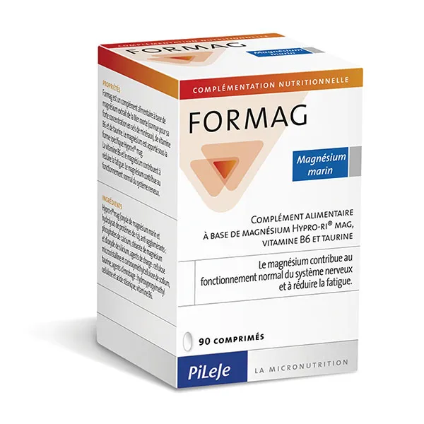Formag Magnesium Tabletten 90 Stück mit Vitamin B6 und Taurin für Nerven und Muskeln