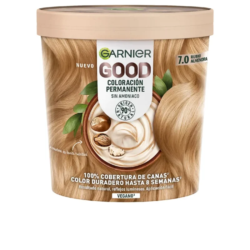 Garnier Good Permanent Hair Colour 7.0 Mandelblond für natürlichen Blondton und Grauabdeckung