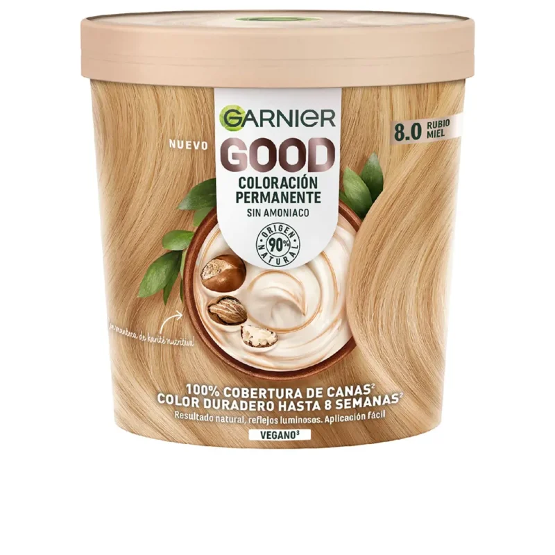 Garnier Good Permanent Hair Colour 8.0 Honigblond für warmen Blondton und Grauabdeckung