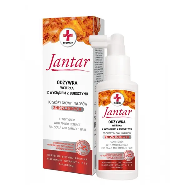 Jantar Medica Haarlotion mit Bernstein gegen Haarausfall Kopfhautpflege 100 ml