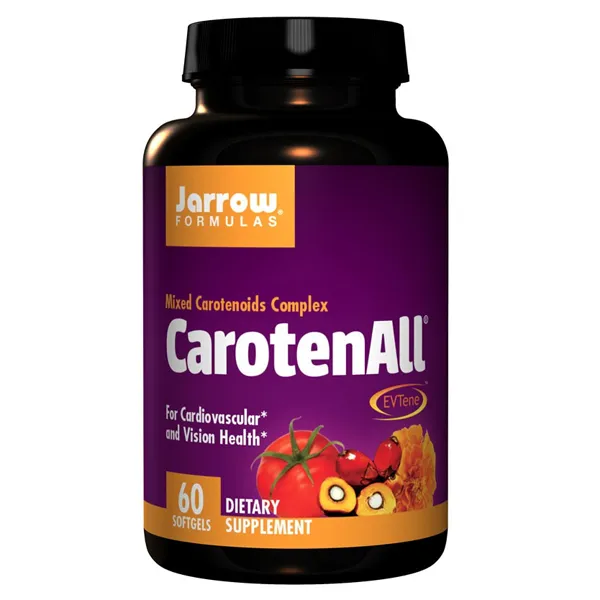 Jarrow Formulas CarotenALL 60 Kapseln – Carotinoid-Komplex mit Lutein, Lycopin und Astaxanthin