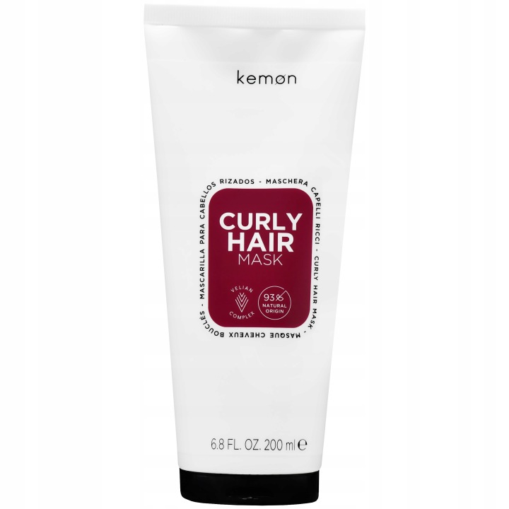 Kemon Curly Hair Mask 200 ml für lockiges Haar Feuchtigkeit und Definition