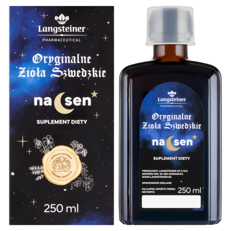 Langsteiner Schwedische Kräuter für den Schlaf 250 ml flüssiges Nahrungsergänzungsmittel