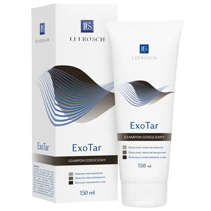 Lefrosch ExoTar Teer Shampoo gegen Schuppen und Juckreiz der Kopfhaut 150 ml