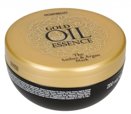 Montibello Gold Oil Haarmaske 200 ml mit Arganöl für Glanz und Pflege