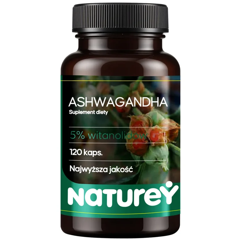 Naturey Ashwagandha Kapseln mit Ashwagandha für Stress und Wohlbefinden