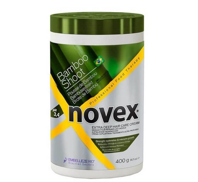 Novex Bamboo Sprout Haarmaske 400 g mit Bambusextrakt für feines und geschwächtes Haar