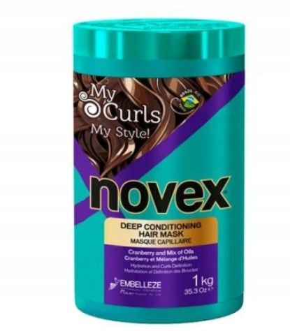 Novex My Curls Haarmaske für lockiges und welliges Haar mit Ölen und Cranberry-Extrakt 1 kg