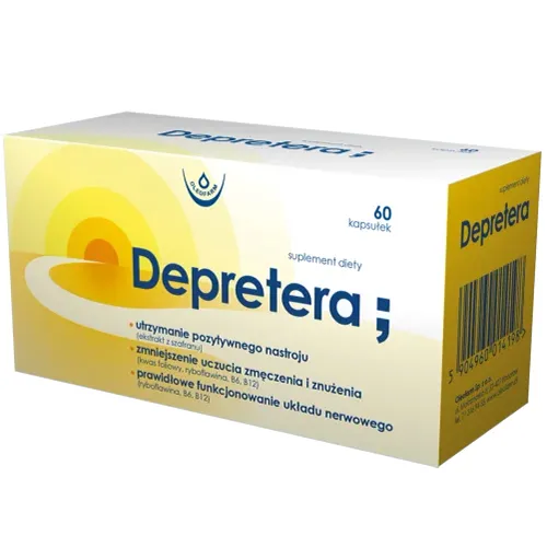 Oleofarm Depretera Kapseln mit L-Tryptophan, Inositol und Safran