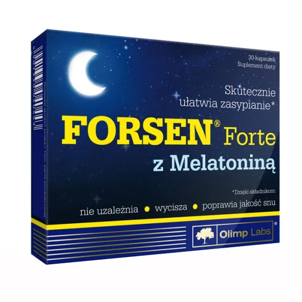 Olimp Forsen Forte Melatonin Kapseln 30 Stück für besseren Schlaf und Entspannung