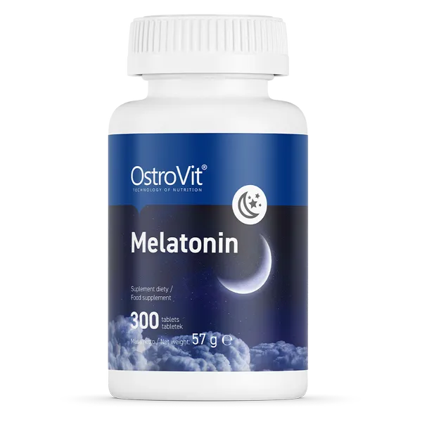 OstroVit Melatonin 1 mg 300 Tabletten für besseren Schlaf und schnelleres Einschlafen
