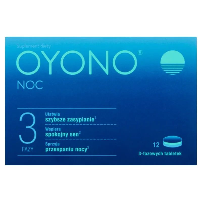 OYONO Nacht 12 Tabletten mit Melatonin und Kräutern für besseren Schlaf