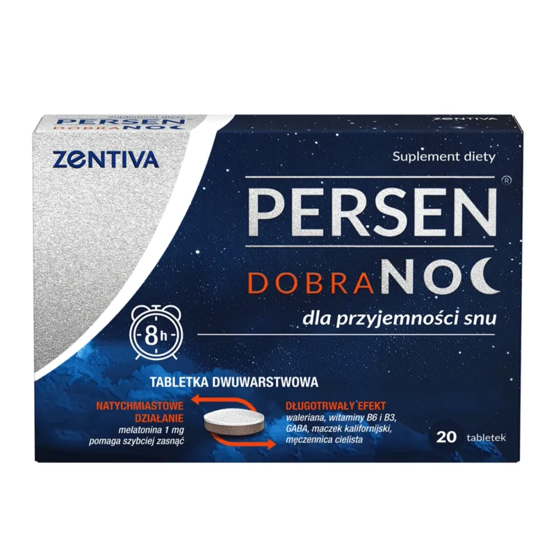 Persen Gute Nacht Tabletten 20 Stück mit Melatonin für besseren Schlaf und Entspannung