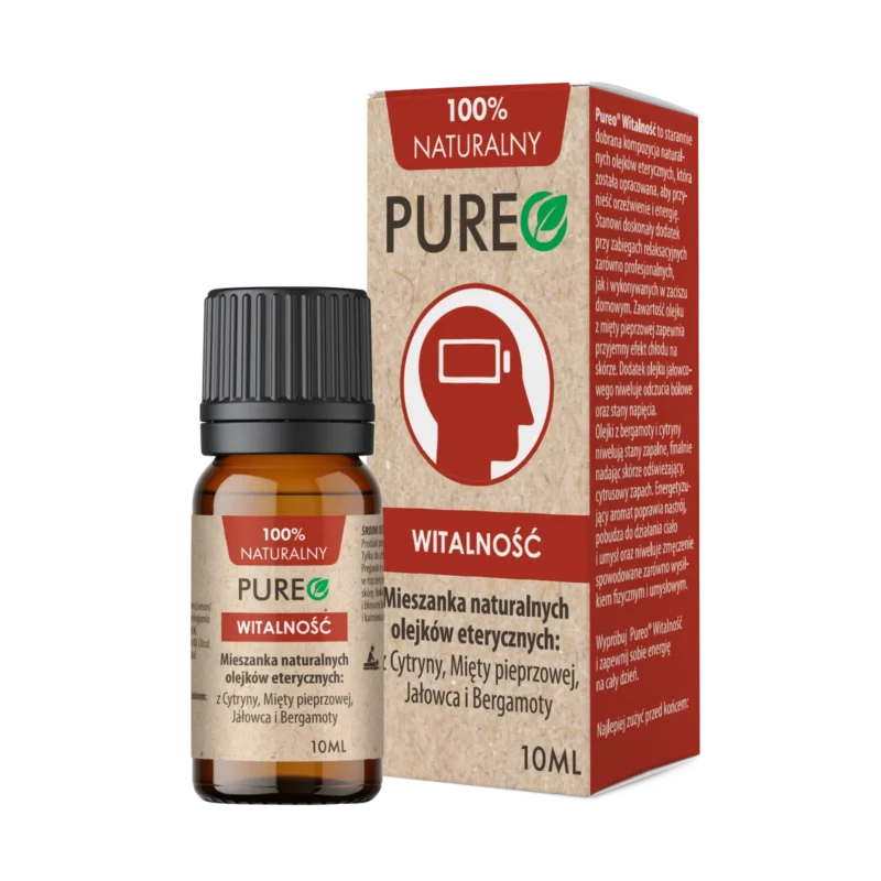Pureo Vitalität ätherische Ölmischung 10 ml – belebendes Duftöl für Aromatherapie und Entspannung