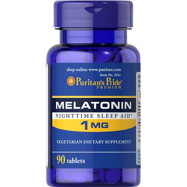 Puritan’s Pride Melatonin 1 mg 90 Tabletten für besseren Schlaf