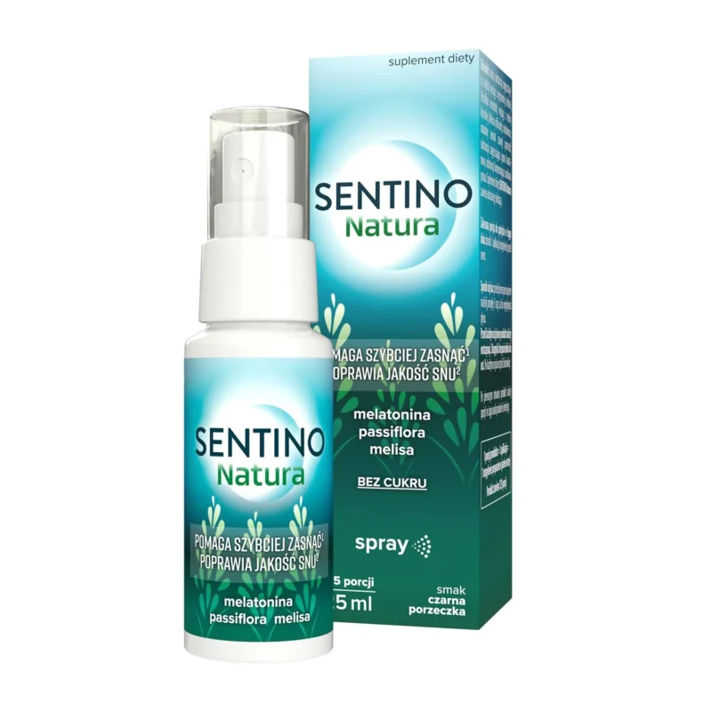 Sentino Natura Melatonin Spray 25 ml schwarze Johannisbeere für besseren Schlaf
